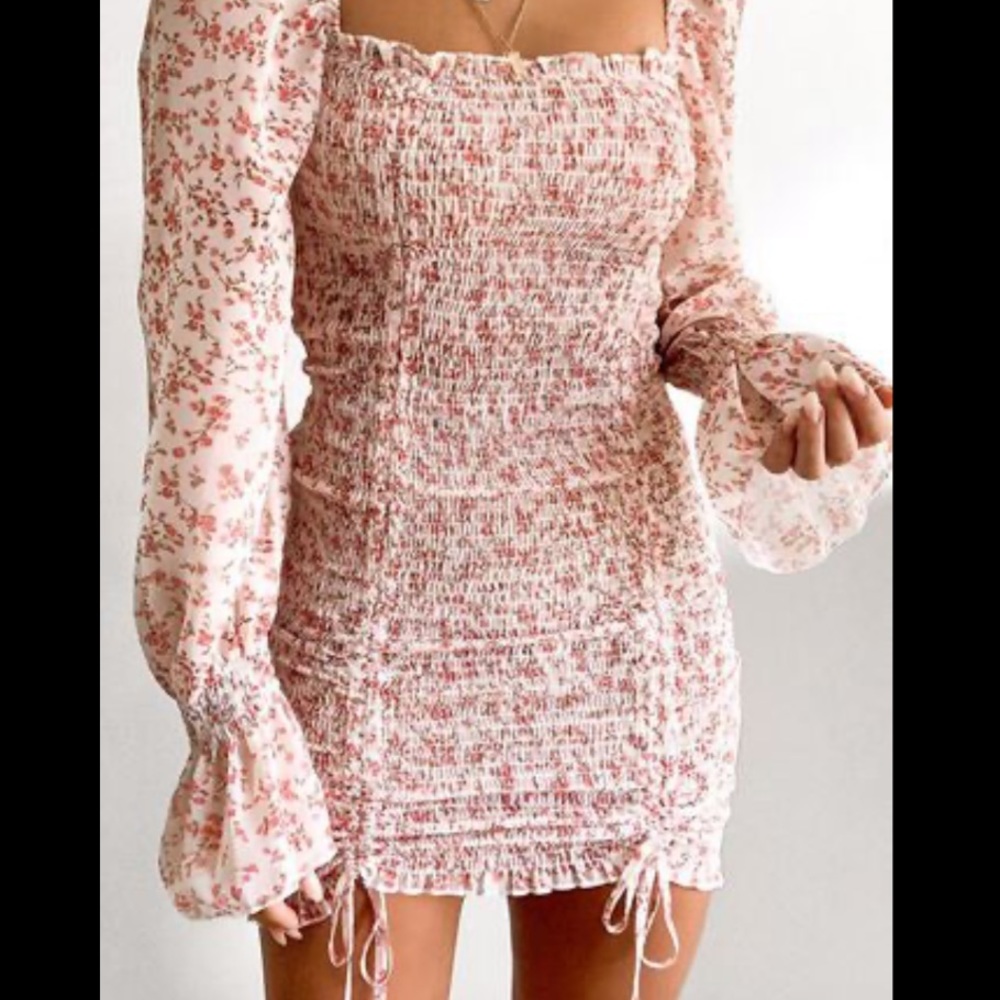 Showpo another voice dress in pink floral